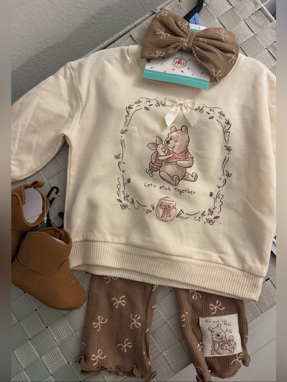 Baby Girl Disney Winnie the Pooh Matching Leggins Set